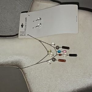 Plus One Collection Necklace & Earring Set/A